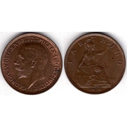 Great Britain. George V. Farthing 1928. dy23639