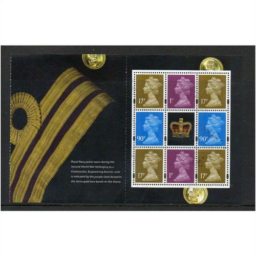 2008 'ROYAL NAVY' MACHIN BOOKLET PANE FINE USED (AA3027)