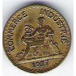 FRANCE 50 CTS 1927