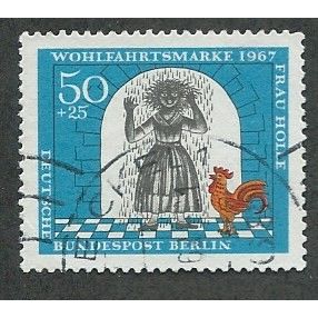 BERLIN -1967 50pf+25 'HUMANITARIAN RELEIF FUNDS' FINE USED (EBID44-710)
