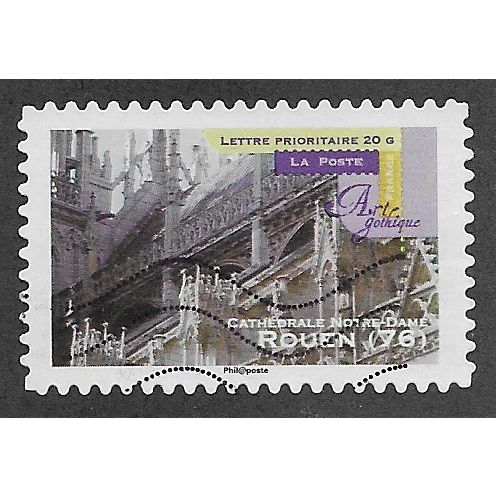 FRA 2011 (58c) 'GOTHIC ART - ROUEN 76' FINE USED (EBID56-594)