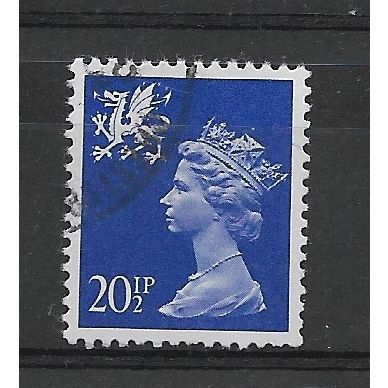Wales.W53 20 1/2p Ultramarine.Fine Used.Mar19a