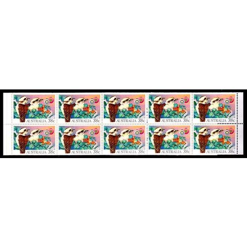Australia 1990 Christmas Booklet of 10 x 38c MNH Stamps