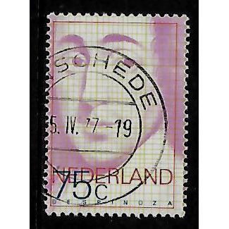 NETHERLANDS 1977 75c SPINOZA SG 1266 FINE USED