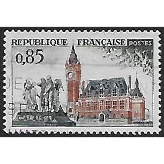 Mi 1370: 85 c. multicoloured Definitive Stamp: Landscapes: Calais.