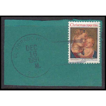 Used 2578 29c Madonna and Child El Dorado, (HI. ?) E0344