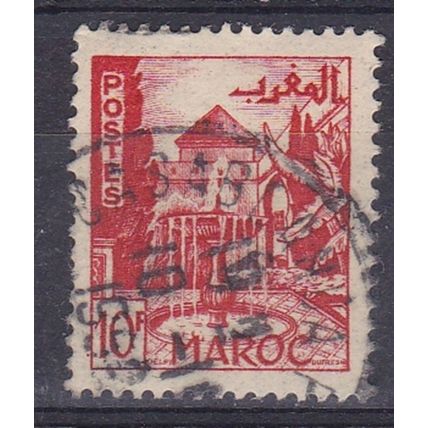 FRENCH MOROCCO 1949 10f VALUE USED SG370