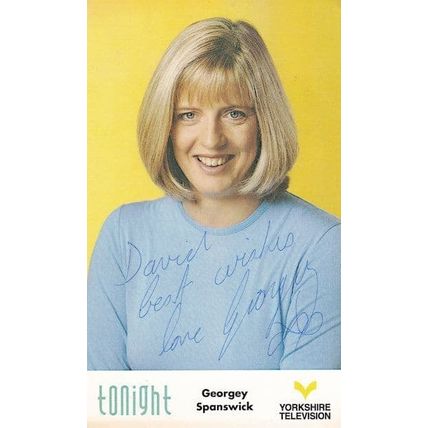 Georgey Spanswick Yorkshire TV Tonight Show Hand Signed Photo