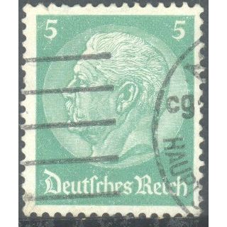 Germany 1934 - 5pf green - President Von Hindenburg - used 6