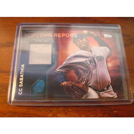 2016 Topps, Scouting Report, 2-Patch Cards, Both C.C. SABATHIA, Yankees
