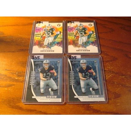 2019 Panini Chronicles Absolute, 4-Rc Cards, HUNTER RENFRO Rc, Raiders