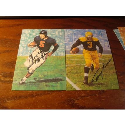 1990-1991, Goal Line Art Cards, 4X6, 14-AUTOGRAPHED Cards, All #'d 4962/5000