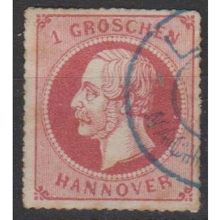 Mi: 23y used 1864 Hannover. Cat € 15