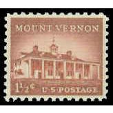 1032 1 1/2c Mt. Vernon Fine MNH MA0125