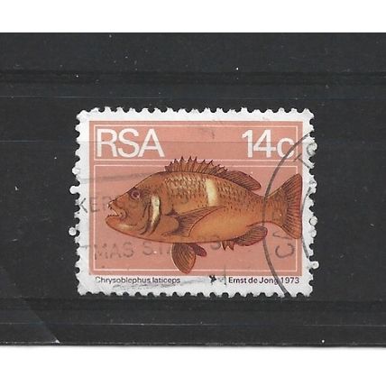 SouthAfrica.SG357 14c Roman Seabream.Fine Used.Sep25f