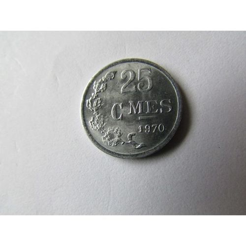 1970 LUXEMBOURG TWENTY FIVE CENTIMES FREE POST. Y