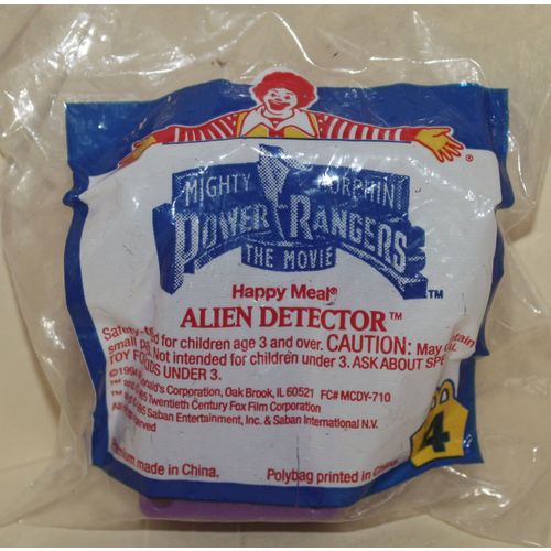 1995 McDonalds Power Rangers the Movie #4 Alien Detector Mint in Package