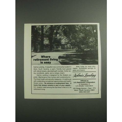 1984 Kalmia Landing South Carolina Ad - Living is Easy