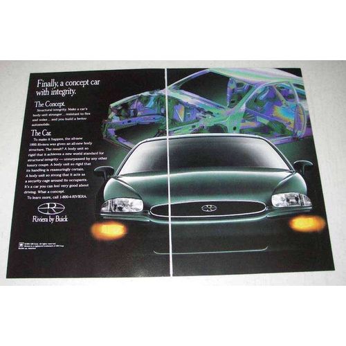 1995 Buick Riviera Car Ad - Concept Car With Integrity
