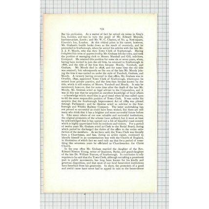 (6107) Mr John Edward Thorley Graham Scarborough Town Clerk - 1901 Article