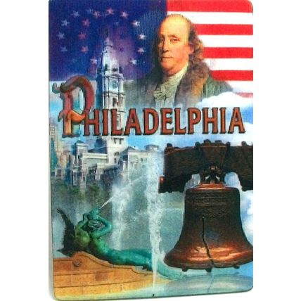 Philadelphia Pennsylvania 3D Fridge Magnet