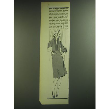 1974 Bonwit Teller Parade Big Top Chemise Ad - Fall's Center Attraction