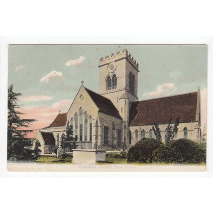 Ringwood Church New Forest Hampshire Postcard FGO Stuart 968