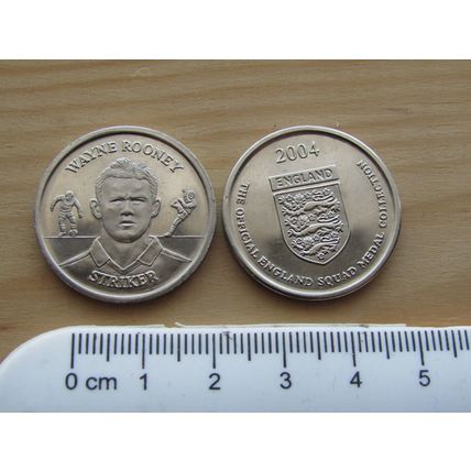 Sainsbury 2004 England Squad Wayne Rooney Token (e363)