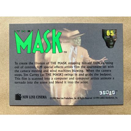 The Mask Base trading Card # 65 (A) 1994 Cardz Dark Horse