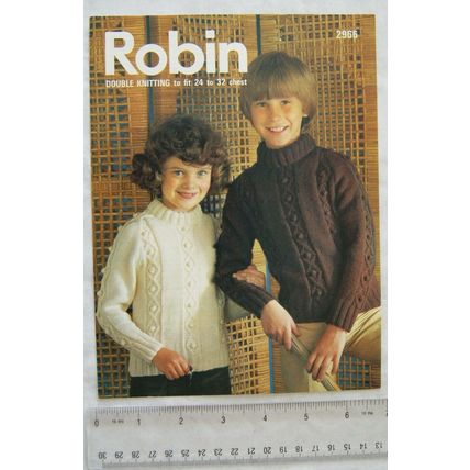 Vintage: Robin 2966 sweaters, DK, 61-81 cm, 24-32 inch