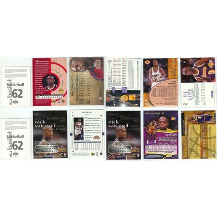 Nick Van Exel 12x card lot incl Stickers