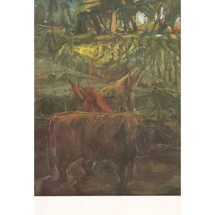Wendy Hodge The Inposters Painting London Exhibition Advertising Postcard
