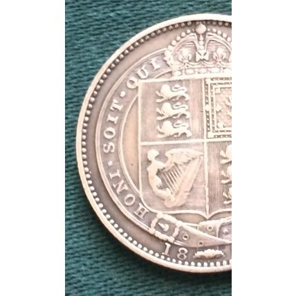 Queen Victoria 1887 Shilling .925 Sterling Silver Coin Collectable Coin