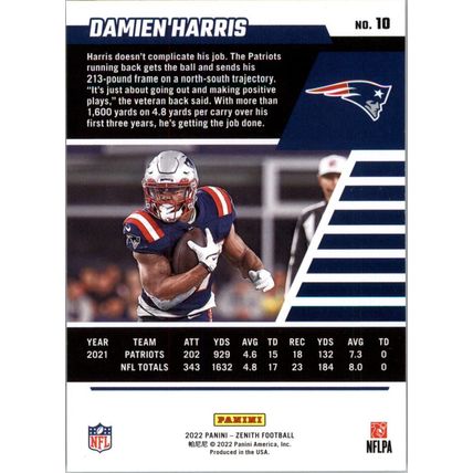 2022 Zenith Football Damien Harris