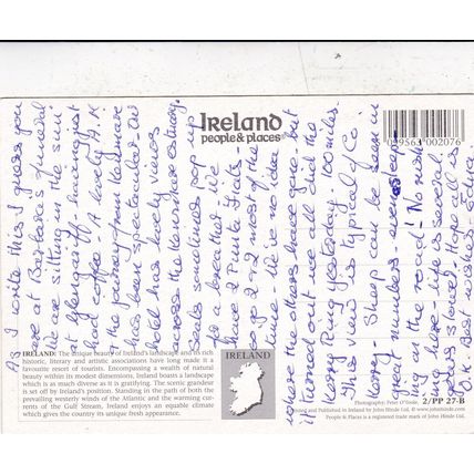 Rush Hour Ireland Postcard used creased