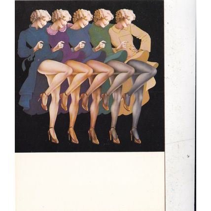 Helene Majera Les Girls Postcard unused VGC