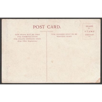 Linden Road & Post Office, Bournville, Warwickshire, c.1910 - Cadbury's Postcard