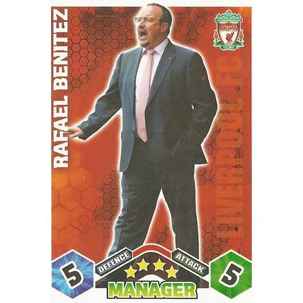 Match Attax 2009/10 Collection: Club Manager, Liverpool - Benítez (Rafael)