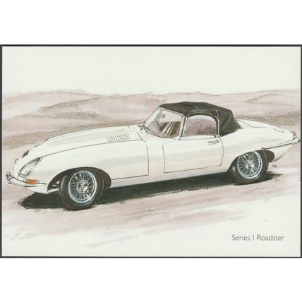 Jaguar E-type SI DHC Roadster - Golden Era Postcard