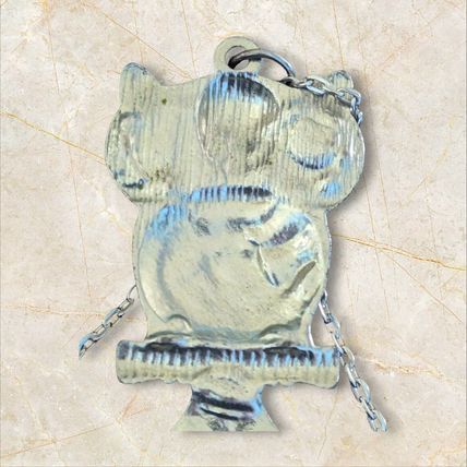 Vintage Owl Necklace Brooks Loop Pierced Earrings Jeweled Eyes Silver Tone