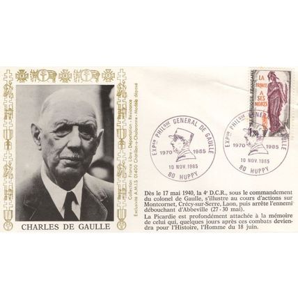 General Charles De Gaulle WW2 French Military 1985 Hand Signed RARE FDC