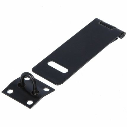 HASP AND STAPLE Light Duty Door Latch Padlock Catch Garden Shed Coop 75mm 100mm