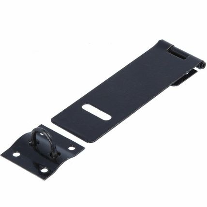 HASP AND STAPLE Light Duty Door Latch Padlock Catch Garden Shed Coop 75mm 100mm