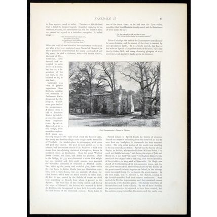 EARL DERWENTWATER’S CHAPEL AT DILSTON 1893 Northumberland PRINT
