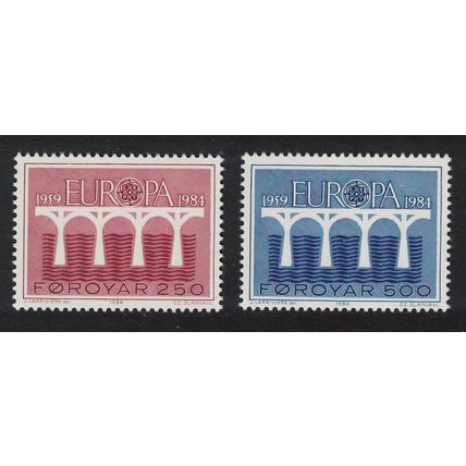Faroe Is. Bridges Europa CEPT 2v 1984 MNH SG#94-95