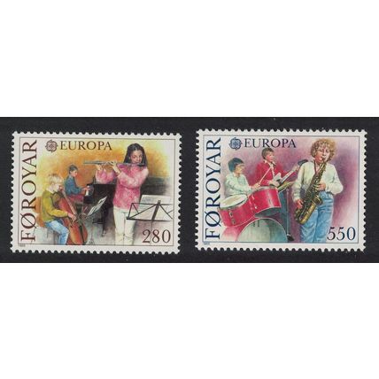 Faroe Is. Europa Music Year 2v 1985 MNH SG#113-114