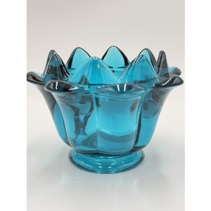 Vintage Viking Art Glass Epic 1507 Frog Artichoke Flowerlite MCM 1968