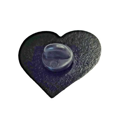 Gothic Enamel Pin Badge Cartoon Style Lapel 3.0 cm X 2.8 cm Heart BA166