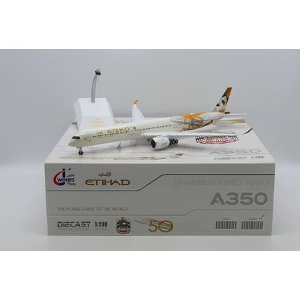 A350 ETIHAD AIRWAYS "50 YEARS" REG: A6-XWB - JCWINGS XX20339A 1/200