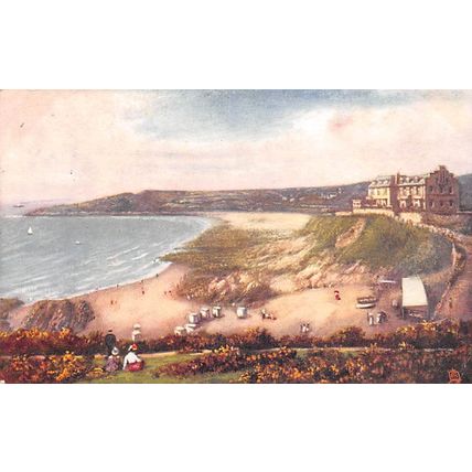 Langland Bay, Swansea : Tuck Oilette 798 pu 1903
